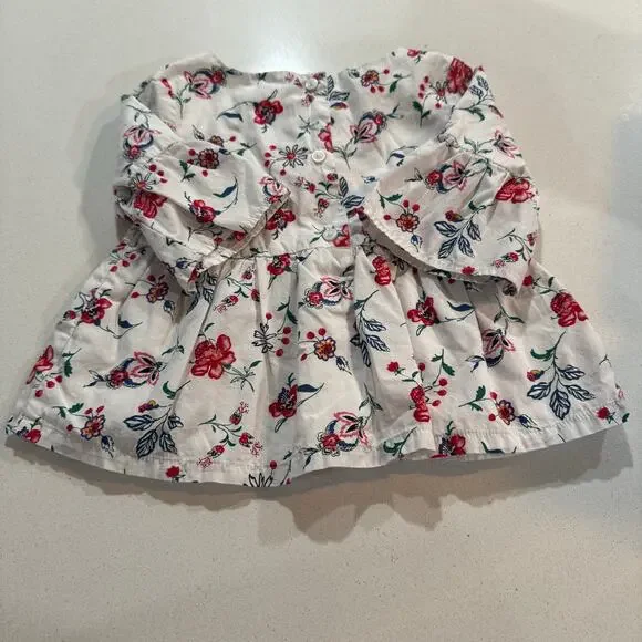 Janie and Jack Toddler Girl 2T Floral Blouse - Picture 4 of 5